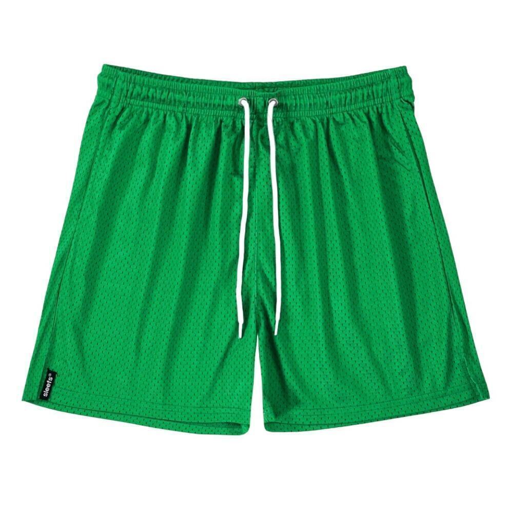 Sleefs Spring Green 4-inch Inseam Shorts in Green, Size S​​​​
